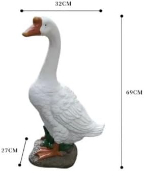 Christmas Goose Outfit Santa Porch Goose Outfits Xmas for 23" Yard Lawn Outdoor Garden Patio Statue Santa Holiday Decor