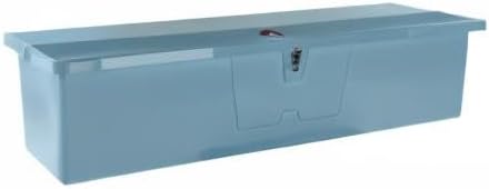 Taylor Made Stow N’ Go Fisherman’s Fiberglass Dock Box, Extra Large (24" H X 95" W X 22" D), Ice Blue, Smooth Interior Finish, Lockable Latch, Stainless-Steel Hardware - 83560IB