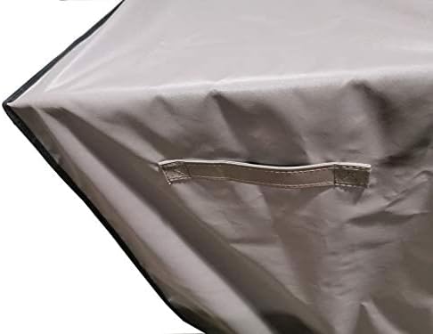 XXL Storage Box cover with Straps and Handles, Waterproof Heavy Duty Outdoor Furniture Winter Cover for Keter, Suncast Container (Deck Box Cover, 63"(L) 30"(D) 28.3"(H)) Brown