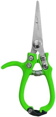 GARDEN GURU Ergonomic Garden Snips Clippers – Professional Hand Pruner Pruning Shear with Comfort Grip Handles for Gardening Trimming and Yard Work – High Carbon Steel (2 Pack)