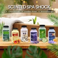Lavender Aromatherapy Spa Shock for Hot Tubs & Spas | Non-Chlorine Oxidizing Hot Tub Shock Treatment | Compatible with Bromine Tablets & Chlorine | Neutralizes Odors & Clarifies Water (2 lbs)