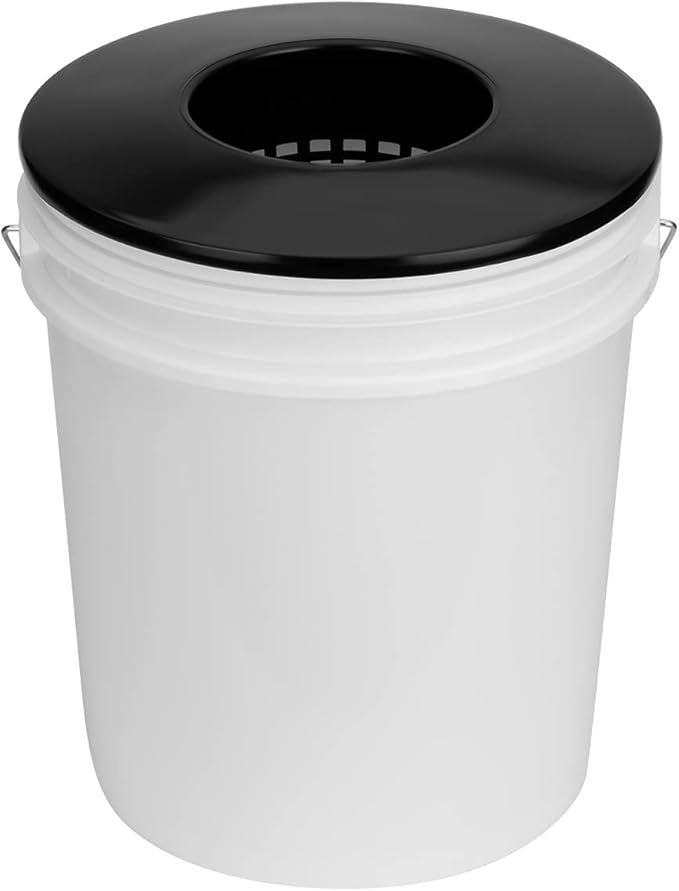 3 Pack Net Pots 6 Inch for 5 and 3.5 Gallon Bucket Net Pot Lids, Wide Lip Hydroponic Bucket Lids, DWC Basket Lids for 5 Gallon Bucket