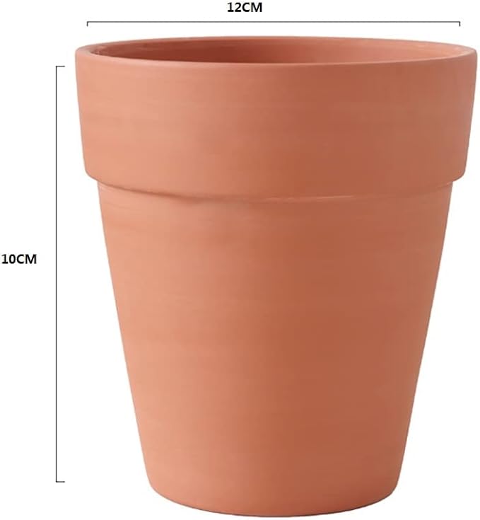 OLEEP Clay Pot - 12 Pack Large Terra Cotta Plant Pot with Drainage Hole, Clay Planters Pot, Terracotta Pot for Indoor Outdoor Plant (4.7 inch)