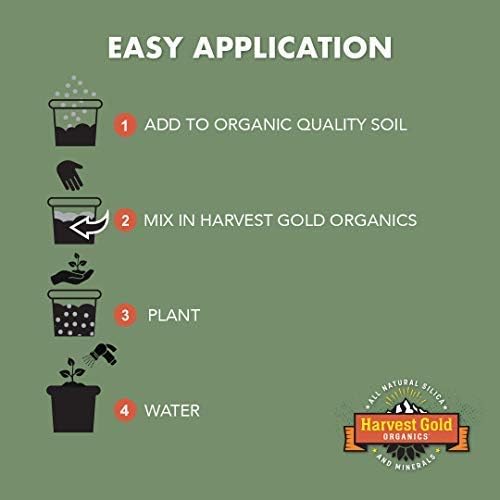Organic Soil Conditioner, Natural Soil Amendment for Houseplants, Flowers, Lawns, Gardens and Trees, Provides Natural Silica and Micronutrients for Plants (15 Pound Bag)
