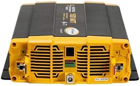Go Power 1500 Watt Industrial Pure Sine Wave Inverter, 12V to 120V AC, Dual GFCI Outlets, PowerSave Mode, Overload Protection, Low-Profile Design, Ideal for Appliances & Sensitive Electronics