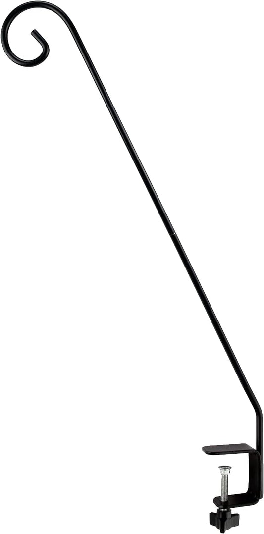 MIXXIDEA Heavy Duty Deck Rail Pole Deck Hook, Extensible and Adjustable Deck Hook for Hanging Bird Feeder, Plants, Suet Baskets,Wind Chimes,Lanterns