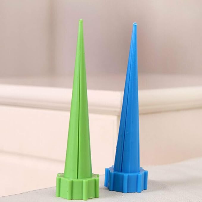 Operitacx 16pcs Plant Watering Spikes, Plastic Plant Self Watering Devices, Flower Pot Irrigation Drippers for Outdoor Indoor Garden Flower Vegetables Random Color