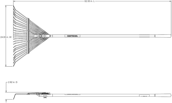 CRAFTSMAN 2-Piece Raking Set with Leaf & Lawn Rakes, Fiberglass & Rubber Coated Handles, Cushion Grips, for Leaves, Thatching, Dethatching
