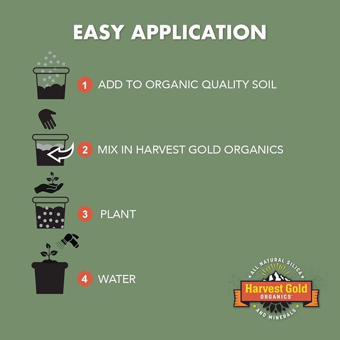 Organic Soil Conditioner, Natural Soil Amendment for Houseplants, Flowers, Lawns, Gardens and Trees, Provides Natural Silica and Micronutrients for Plants (3 Pound Bag)