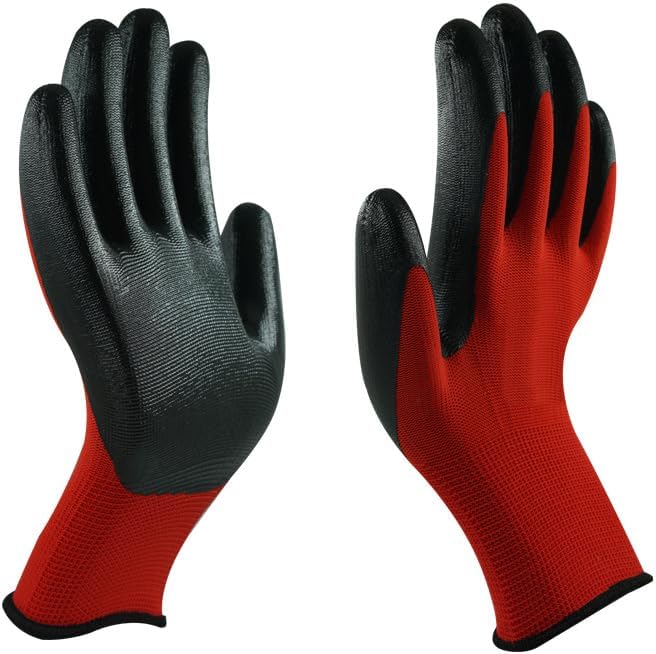 gardening gloves 12 Pairs for work cleaning welding or mechanix material cotton rubber or latex for women or men