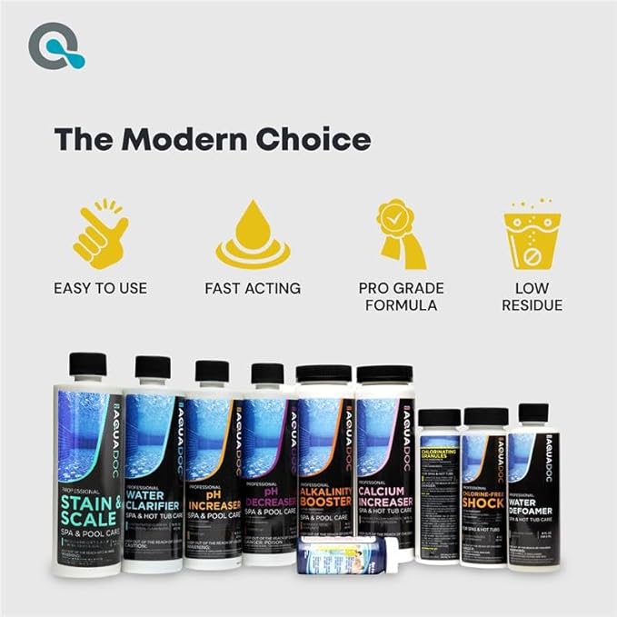 Hot Tub Chemicals Starter Kit - Chlorine Spa Starter Kit Chemicals for Hot Tub - Convenient Hot Tub Starter Kit & ph Control Kit - Effective Chlorine pH Balancer & Inflatable Hot Tub Chemical Kit