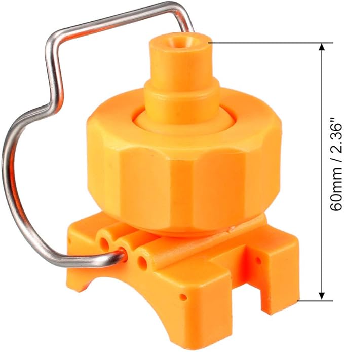 uxcell Spray Nozzle, 1" Adjustable Ball Flat Fan Full Cone Clamp Clip Nozzle Watering Irrigation