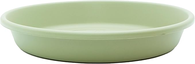 The HC Companies 16 Inch Round Plastic Classic Plant Saucer - Indoor Outdoor Plant Trays for Pots - 16"x16"x3" Seafoam