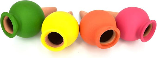 Terracotta Self Watering Devices Premium Self Watering Spikes Upgraded Planter Insert Device Irrigation Dripper Professional Garden Automatic Plant Accessories 4 Packs (Clay Pots)