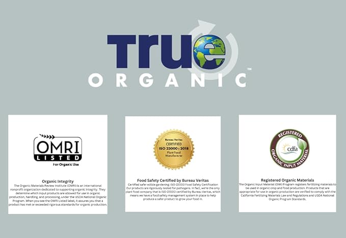 True Organic Liquid All Purpose Plant Food – Organic Fertilizer for Fruits, Flowers, Vegetables, Herbs & Foliage – Indoor & Outdoor Use – 32 fl. oz. – Covers 60 sq. ft.