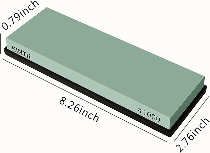 Sharpening Stone Whetstone Medium Grit #1000, Strong grinding power, Splash and go, Cuts fast, Not clog, Sharpening Stones for Knives, Whetstone knife sharpener