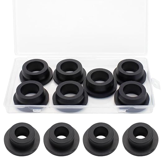 1-1/8 Inch Drill Hole, 3/4 Inch ID Silicone Rubber Grommets for Wiring, Firewall Hole Plug, Large Top Hat Grommets for 3/4 Inch OD Vinyl Tubing in Hydroponic Irrigation Systems, 7 Pack