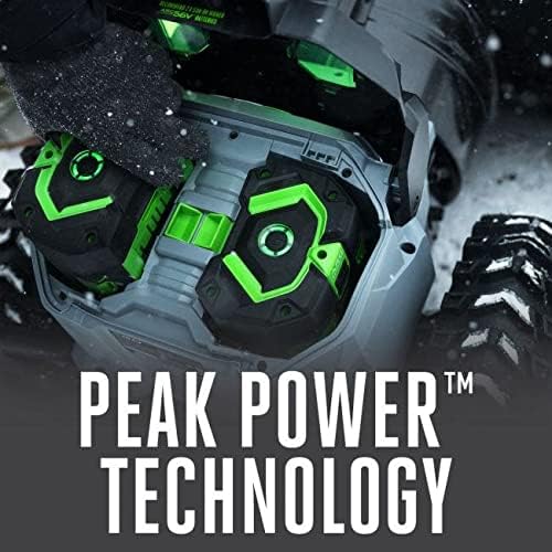 EGO POWER+ 24" Electric Snow Blower, Cordless Self-Propelled 2-Stage, Includes (4) 56V 10.0Ah Batteries and (2) Turbo Chargers - SNT2406-4