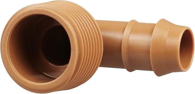 1/2 Inch Threaded Drip Irrigation Male Adapter:Drip Irrigation Universal PVC Adapter 3/4" Male Pipe Thread (MPT) x 1/2" Barb Elbow Swing Pipe Irrigation Fittings (10 Pack))