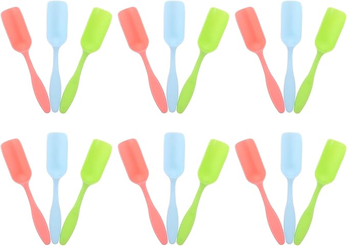 Sosoport 60 Pcs Colorful Plastic Mini Soil Scoops and Shovels for Gardening Planting Transplanting Ideal Tools for Flower Enthusiasts