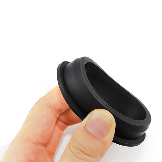 2-7/16 Inch Drill Hole, 1-15/16 Inch ID Silicone Rubber Grommets for Wiring, Large Top Hat Grommets for Tubes Cables, L-Shape O-Ring Seal Hose Gasket in Hydroponic Irrigation Systems, 3 Pack