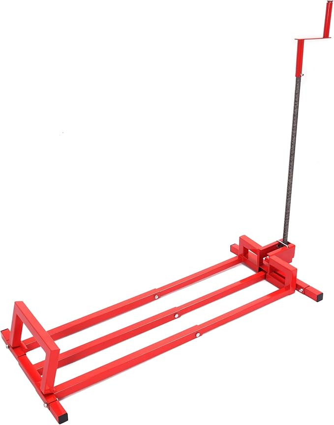 KUAFU Lawn Mower Lift Jack, Telescopic Maintenance Jack for Lawn Mowers and Garden Tractors, Manual Handle & Power Tool Extension Red, GO-3711