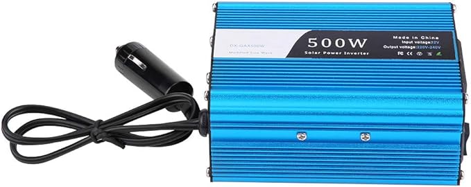 Keenso Power Inverter 500W DC 12V to AC 220V-240V Peak 600W Car Converter Dual USB Charger Adapter Vehicle Inverter Popular