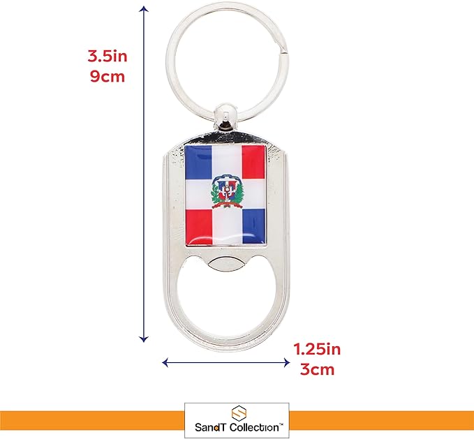 SandT Collection Dominican Bottle Opener Keychain