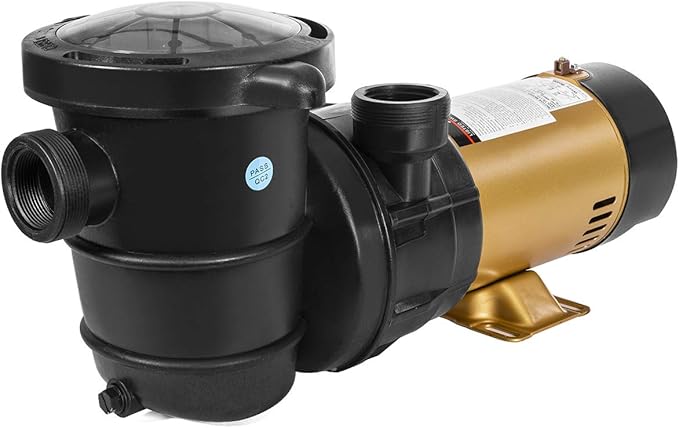 XtremepowerUS 1.5HP Variable 2-Speed Swimming Pool Pump High Flow Above-Ground Swimming Pump Strainer w/ Slip on Fitting