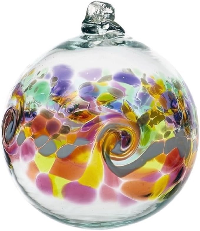 6" inch Desert Flower Colour Wave Orb Ornament