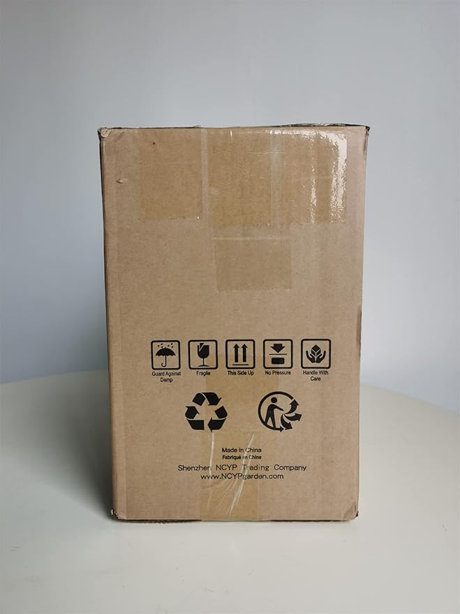 NCYP Glass Terrarium Planter with lid for Small Succulent Cacti - 9.84" x 5.31" x 7.87" Grid House Shape Geometric Planter Pot, Home Garden Indoor Tabletop Decor, Black (No Plants)