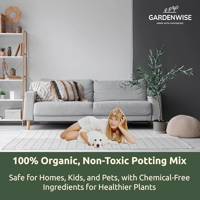 Organic Olive Tree Potting Mix – Fast-Draining, Nutrient-Rich Soil for Indoor & Outdoor Olive Trees – Mediterranean Plant Care – Long-Lasting Formula (2 QUARTS)