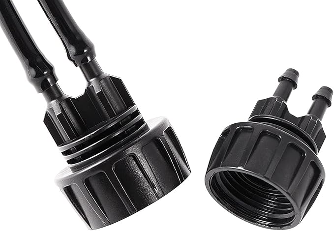 US Standard Faucet Adapter, 3/4'' to 1/4'' Hose Adapter Convert 3/4" Female GHT to 1/4" Irrigation Tubing,for Irrigation Fittings Misting Cooling Systems (2 -Way to 1/4" Pipe Connector)