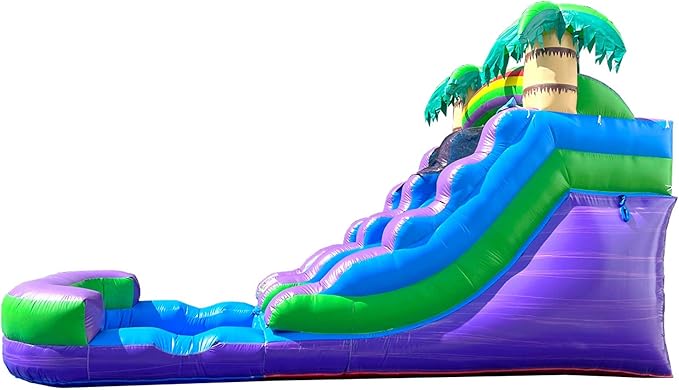 Inflatable Water Slide for Kids & Toddlers with Inflatable Pool, Backyard, Park or Commercial Use, Outdoor Water Play, Includes Blower Stakes, Splash Pool & Storage Bag, Large 21' x 9' x 12'