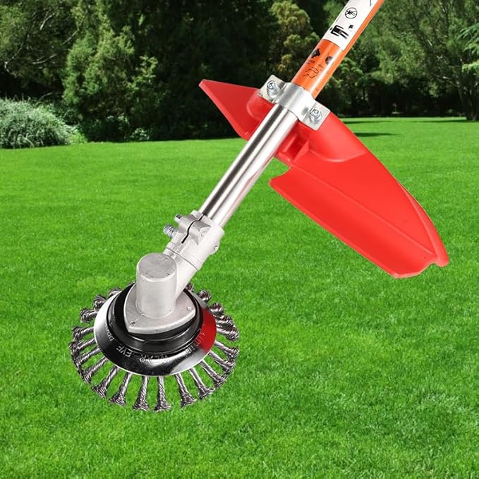 6 inch Steel Wire Trimmer Head Unbreakable Wired Trimmer Blade 2 packs of Adapters - Yard Patio Wire Weed Eater Head with Adapters for Optimal Lawn Mover String Trimmer Head Replacement Contains