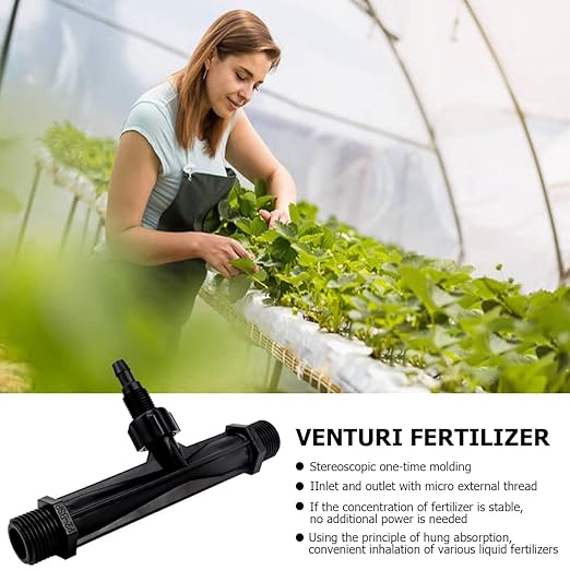 Irrigation Venturi Fertilizer Injector,G1/2inch Garden Irrigation Tube Fertilizer Mixer Injector for Garden Irrigation, Agricultural Injection Irrigation System