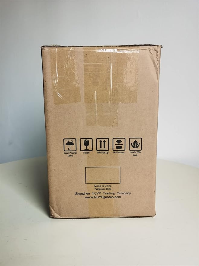 NCYP Glass Terrarium Planter with lid for Small Succulent Cacti - 9.84" x 5.31" x 7.87" Grid House Shape Geometric Planter Pot, Home Garden Indoor Tabletop Decor, Black (No Plants)