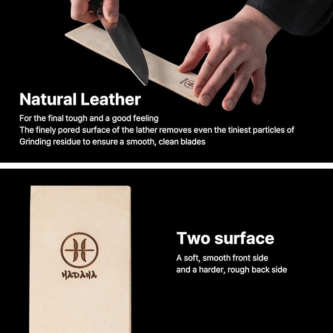 HADANA Rolling Knife Sharpener Set - All-in-One Professional Chef Knife Sharpener Kit with Diamond and Ceramic 5 Whetstone - 4 Angles Sharpener for Kitchen with Magnetic Knife Fixing Stand