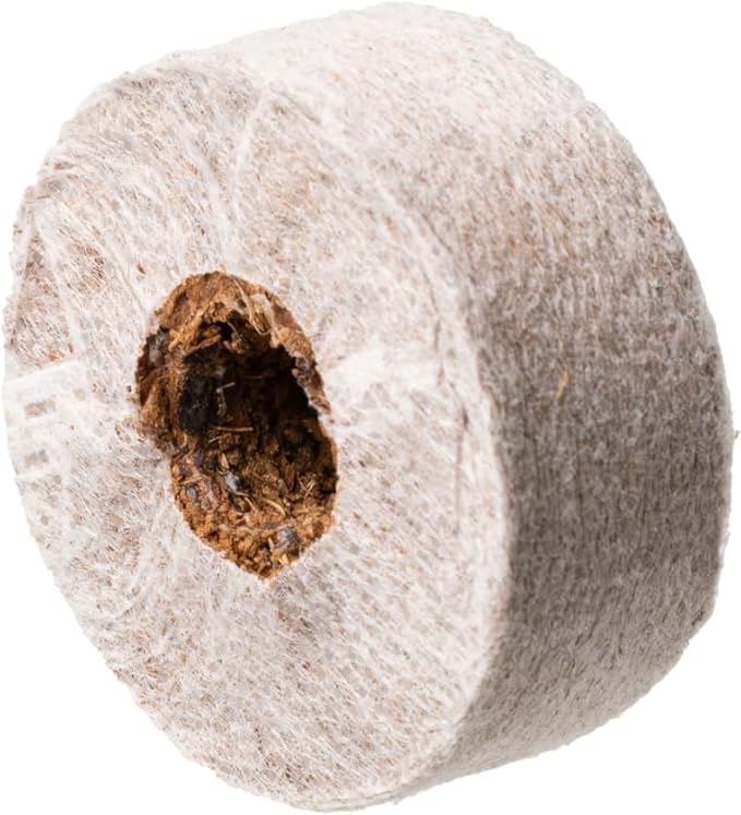 Seed Plug Propagation Coin (Pack of 78) - 100% RHP Certified Buffered Coco Coir Cloning Plug with Pre-Drilled Holes, Wrap Around Paper, Fast Rooting, pH Stable, Low EC, Triple Washed