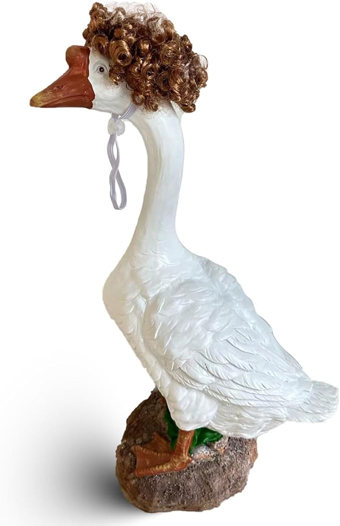 Porch Goose Wigs, Porch Goose Outfits Lawn Goose Statue Accessories for Outdoor Garden Patio Yard Goosey Decor (Style 5)