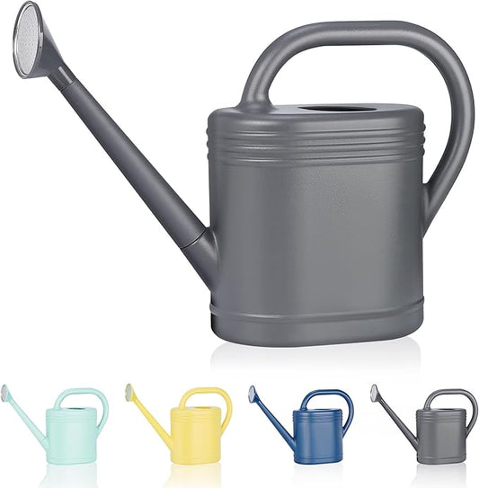2 Gallon Watering Can for Indoor Plants, Garden Watering Cans for Outdoor Plant House Flower, Modern Plant Watering Can Large Long Spout with Sprinkler Head