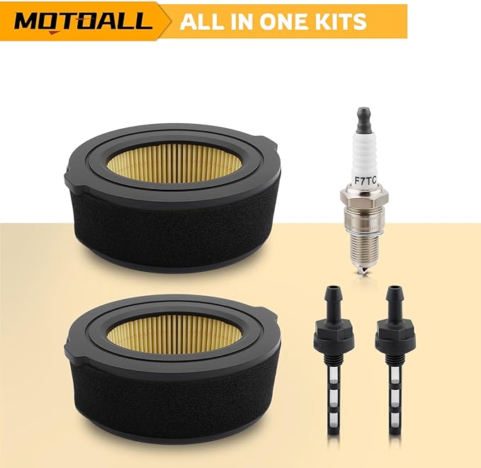 MOTOALL 2pcs 951-10651 Air Filter Gas Fuel Tank Nipple Outlet Line Screen for MTD 951-14262 751-10794 751-14262 for Cub Cadet for Craftsman for Troy Bilt Snow Blower with 951-10794 Air Filter