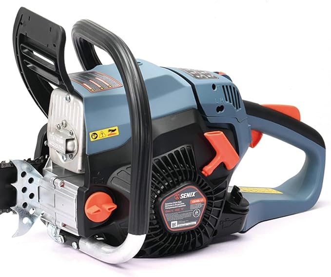 SENIX 18" Gas Chainsaw 49cc Gas Powered Chainsaws, Cordless Chain Saw for Wood Cutting and Tree Trimming, Loop Handle, CS4QL-L1