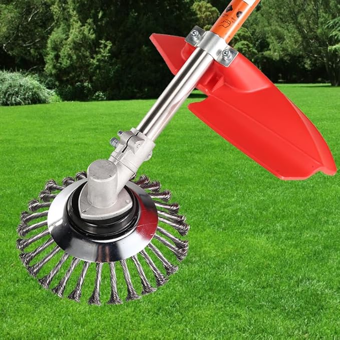 8 inch Steel Wire Trimmer Head Unbreakable Wired Trimmer Blade 2 packs of Adapters - Yard Patio Wire Weed Eater Head with Adapters for Optimal Lawn Mover String Trimmer Head Replacement Contains