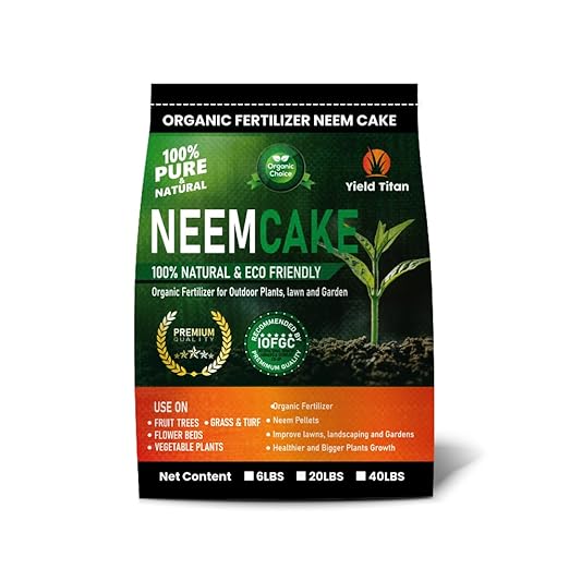 Premium Neem Cake, Natural Fertilizer for Gardening and Soil Amendment (1LB)