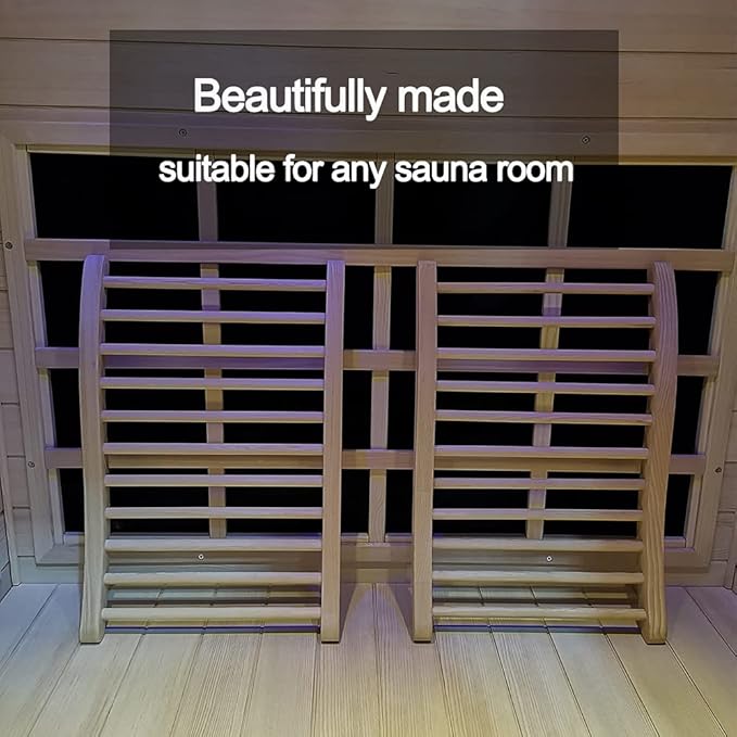 1 Pack Sauna Backrest Infrared Wooden Sauna, Traditional Sauna