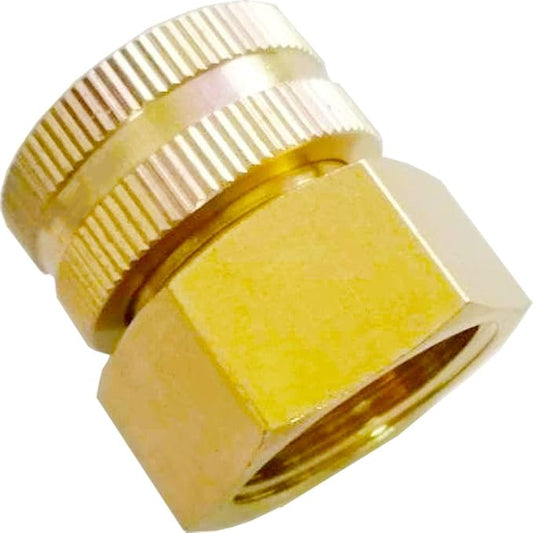 YOUHO Garden Hose Adapter 3/4 NTP Female x 3/4" GHT(F) Drip Irrigation Tubing to Faucet - Reusable Connector Fittings for Most Rain Bird, Orbit, Dig, Toro, Garden Extension Repair Fitting