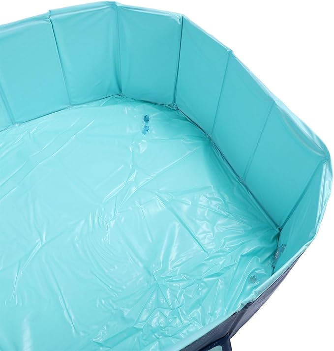 Thickened Foldable Pool for Family Outdoor Fun, Non Inflatable Wear Swimming Pool for Kids Dogs (1.85m/6.1ft)
