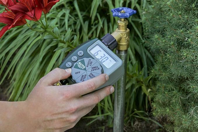 Orbit 61014 Garden Box Drip Irrigation Drip Watering Kit with 1-Outlet Digital Hose Faucet Sprinkler Timer