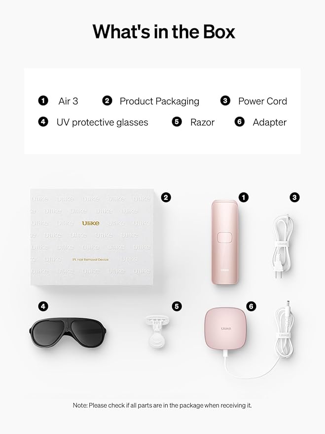Ulike Laser Hair Removal for Women and Men, Air 3 Ice-Cooling IPL Device Hair Removal for Nearly Painless & Long-Lasting Results, 3 Modes & Auto Flashing for Fast Full Body Hair Removal from Home